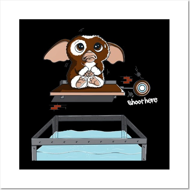 Sad Mogwai Wall Art by nasib